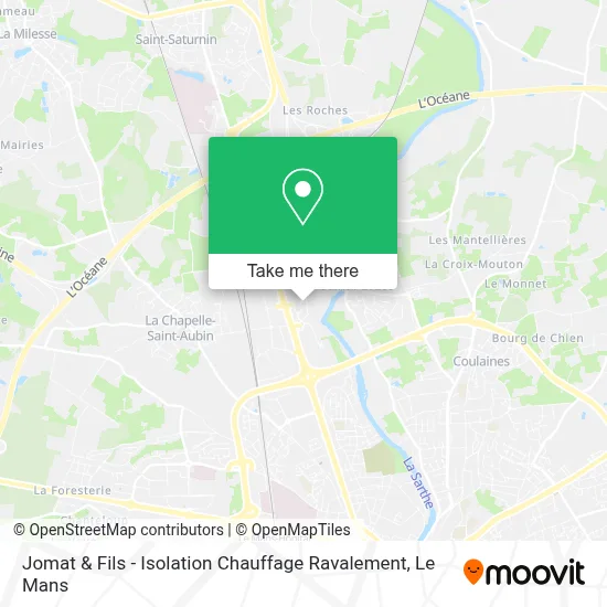 Jomat & Fils - Isolation Chauffage Ravalement map