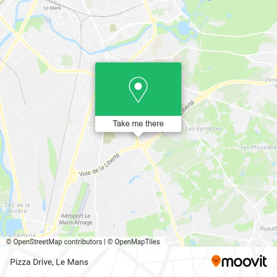 Pizza Drive map