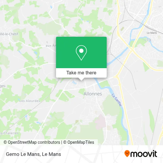 Gemo Le Mans map