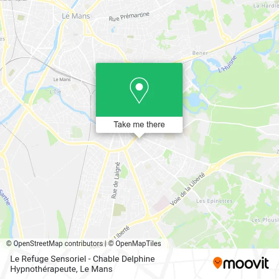 Le Refuge Sensoriel - Chable Delphine Hypnothérapeute map