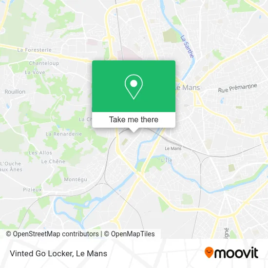 Vinted Go Locker map