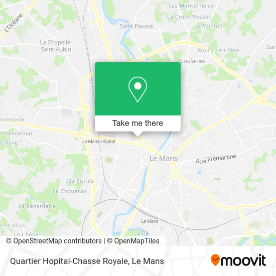 Quartier Hopital-Chasse Royale map