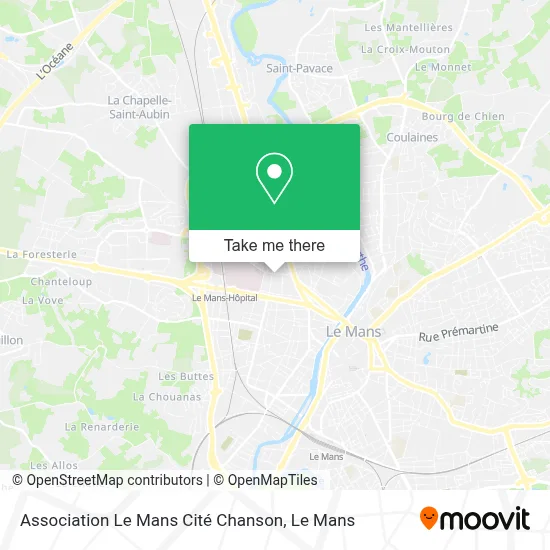 Association Le Mans Cité Chanson map