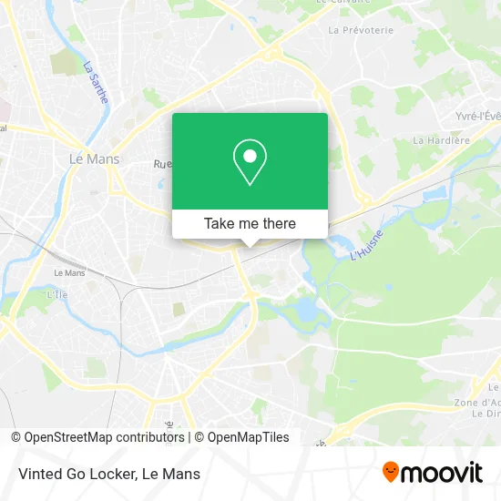 Vinted Go Locker map