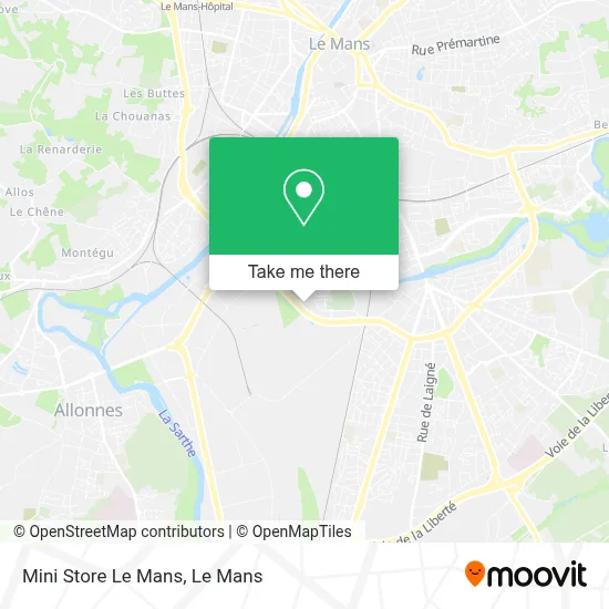 Mini Store Le Mans map