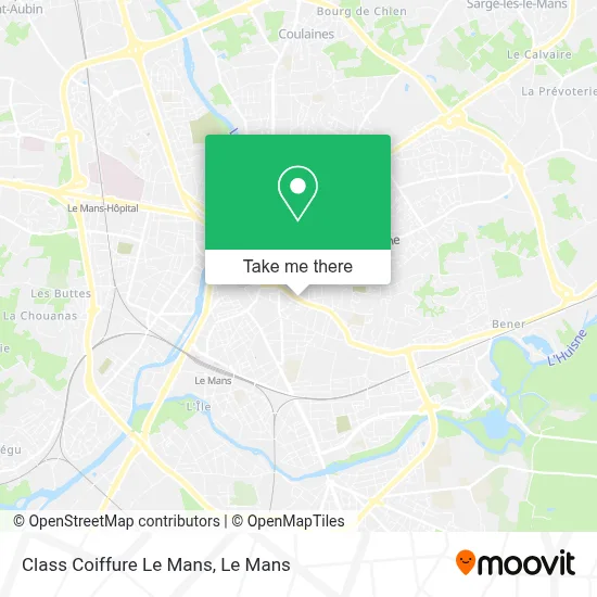 Class Coiffure Le Mans map