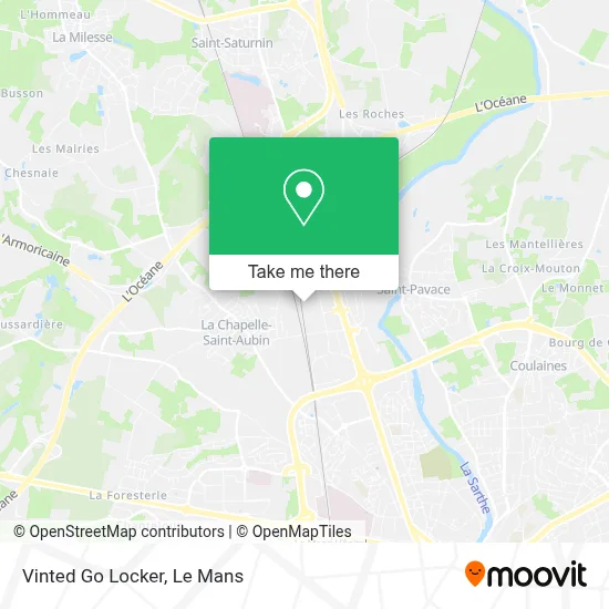 Vinted Go Locker map