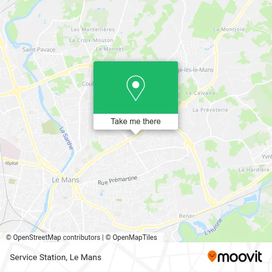 Station Service map