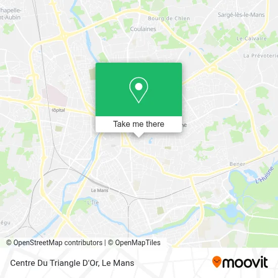 Centre Du Triangle D'Or map
