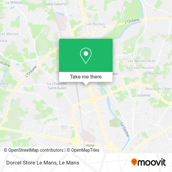 Dorcel Store Le Mans map