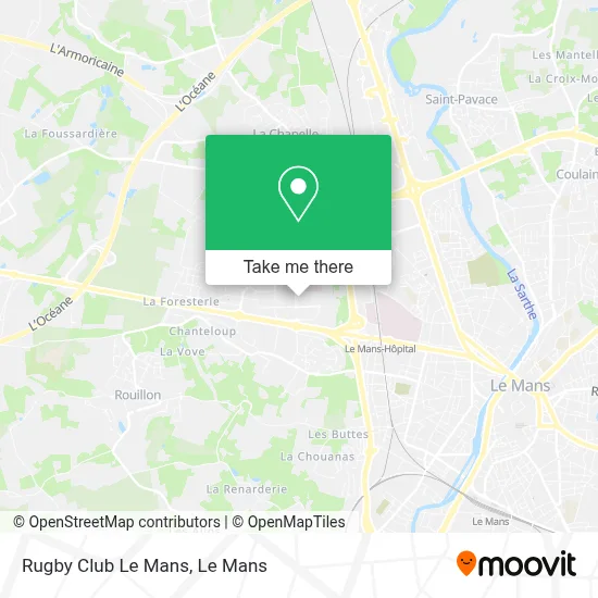 Rugby Club Le Mans map
