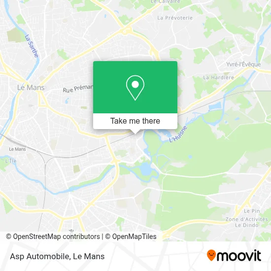 Asp Automobile map