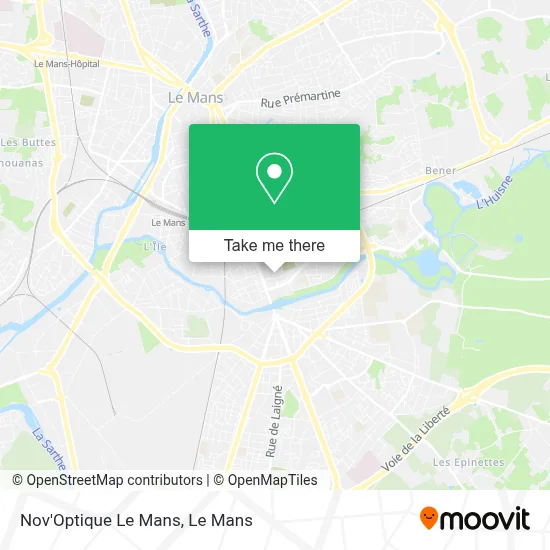 Nov'Optique Le Mans map
