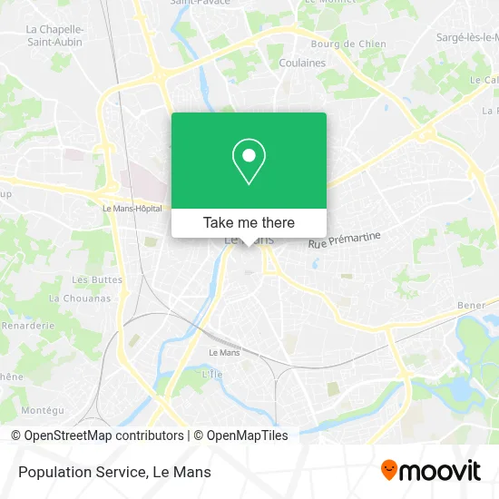Service Population map