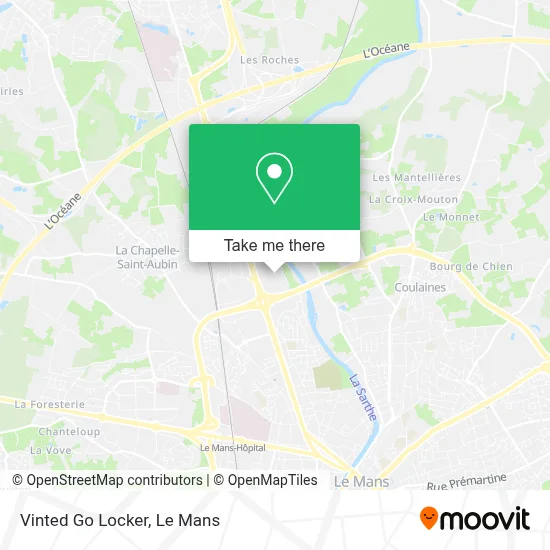 Vinted Go Locker map