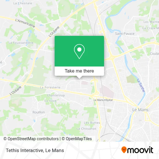 Tethis Interactive map