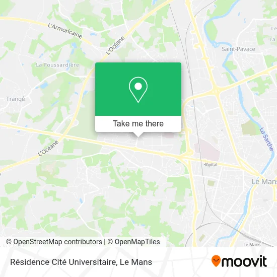 Résidence Cité Universitaire map