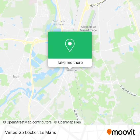 Vinted Go Locker map