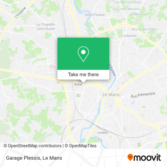Garage Plessis map