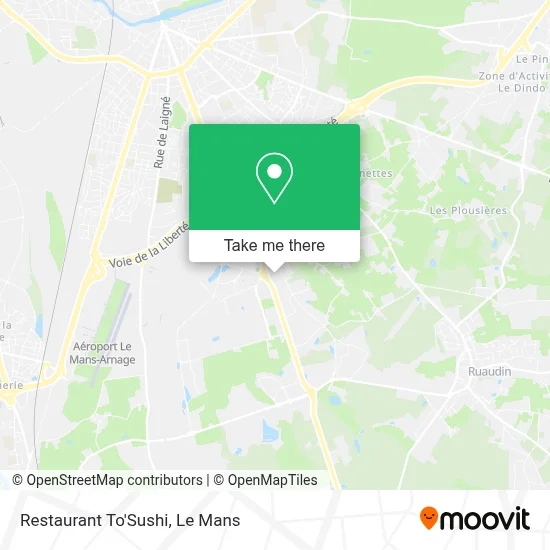 Restaurant To'Sushi map