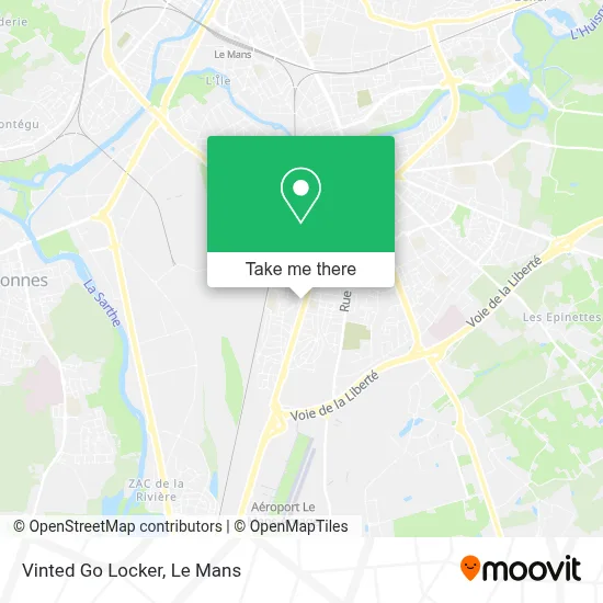 Vinted Go Locker map