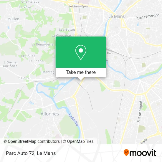 Parc Auto 72 map
