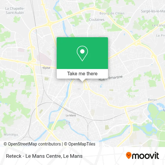 Reteck - Le Mans Centre map