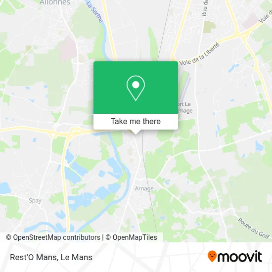Rest'O Mans map