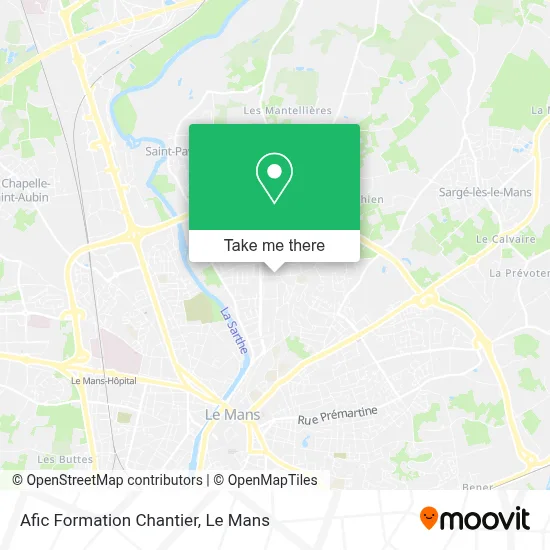 Afic Formation Chantier map