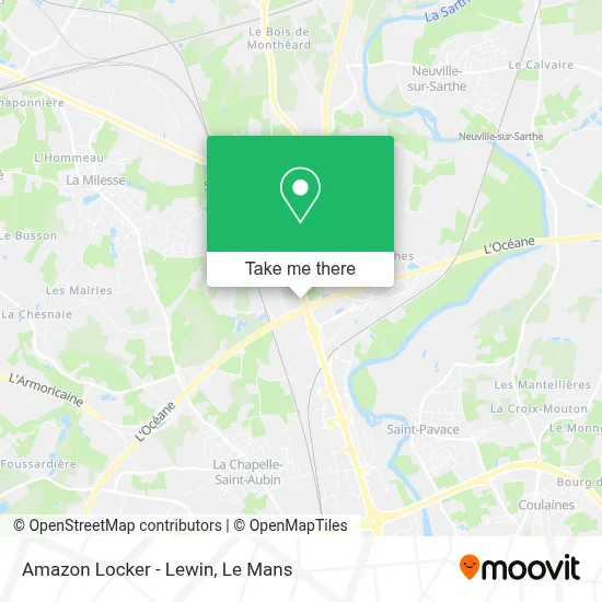 Amazon Locker - Lewin map
