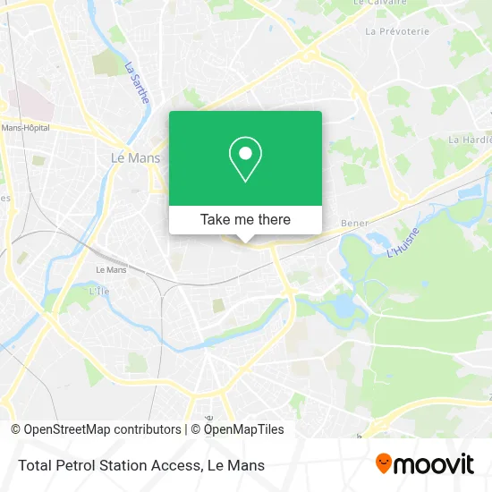 Total Petrol Station Access map
