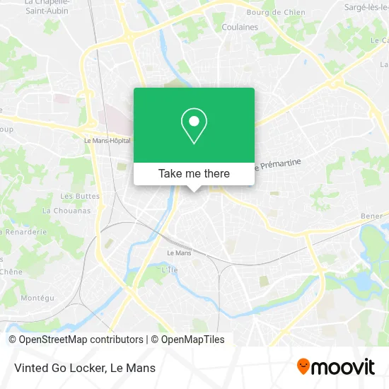 Vinted Go Locker map