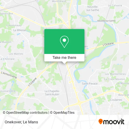 Onekover map