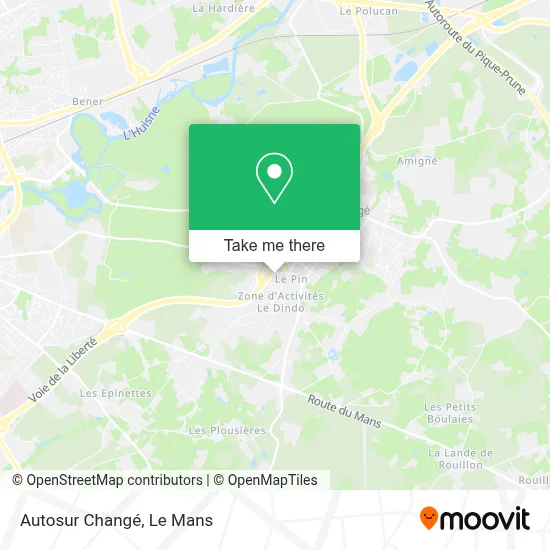 Autosur Changé map