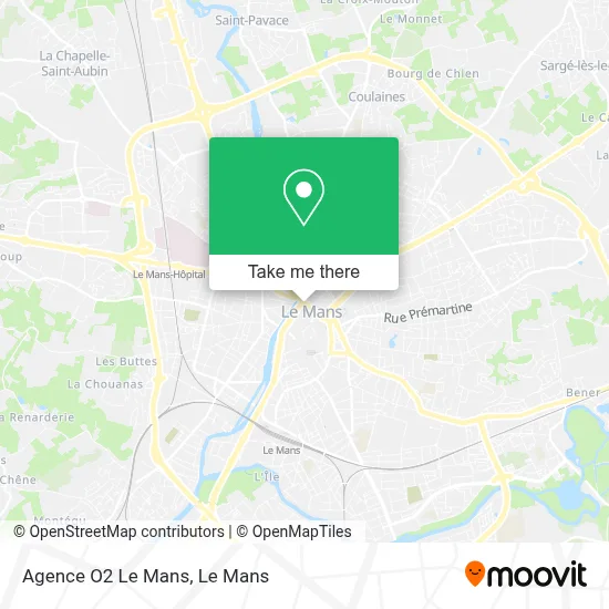 Agence O2 Le Mans map