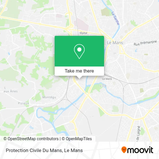 Protection Civile Du Mans map