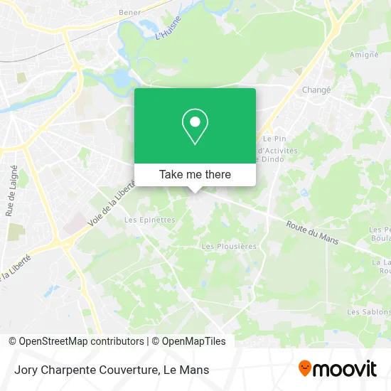 Jory Charpente Couverture map