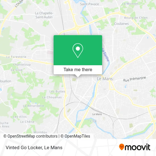Vinted Go Locker map