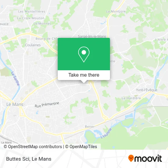 Buttes Sci map