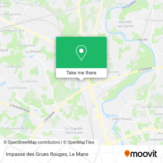 Impasse des Grues Rouges map