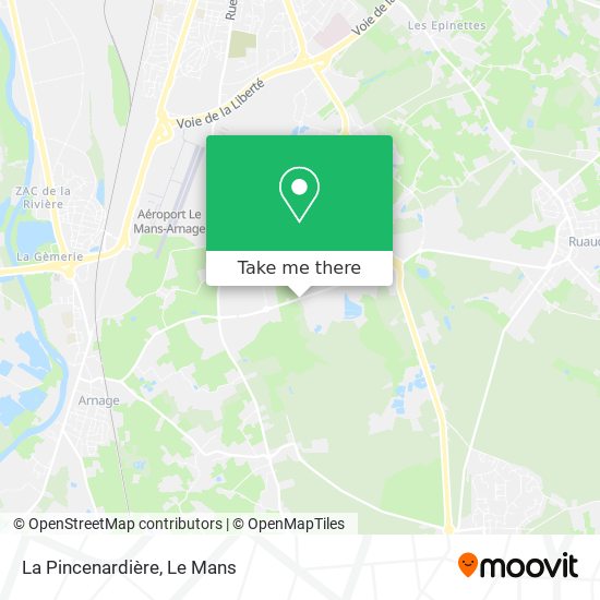 La Pincenardière map
