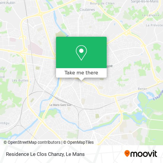 Residence Le Clos Chanzy map