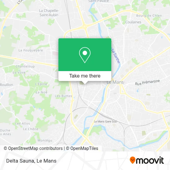 Delta Sauna map