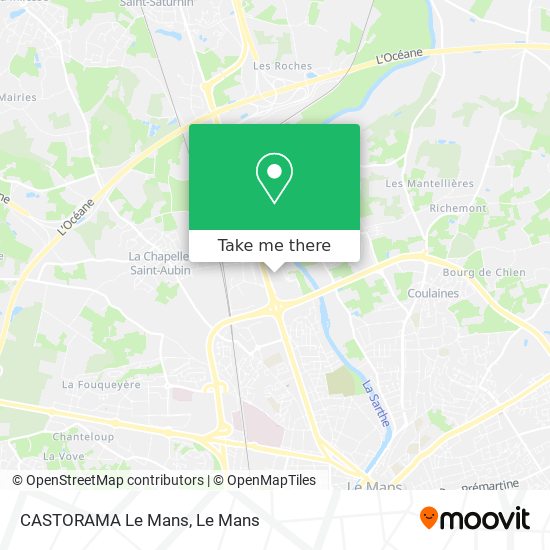 CASTORAMA Le Mans map