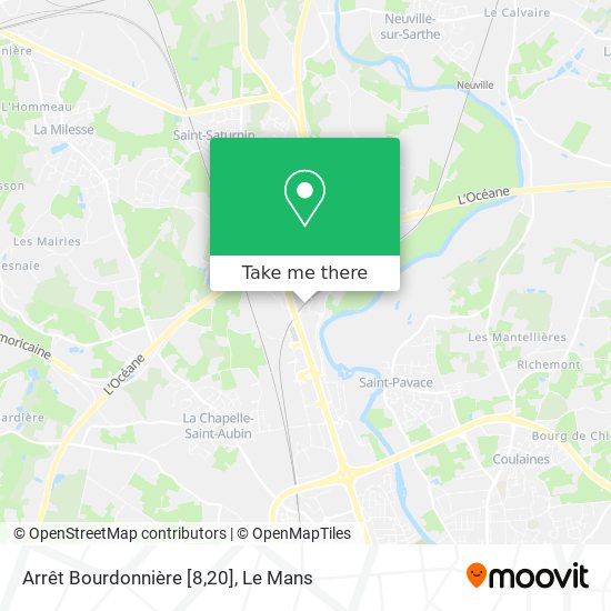 Arrêt Bourdonnière [8,20] map