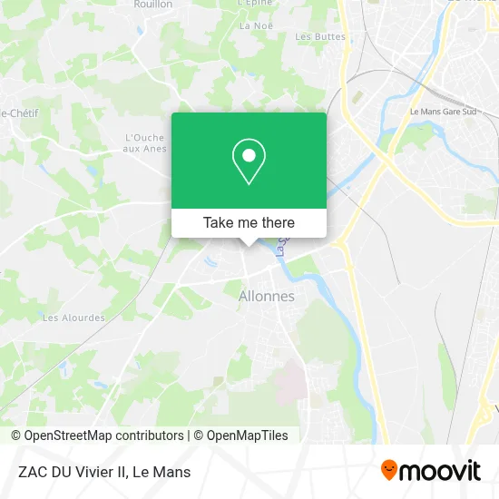 ZAC DU Vivier II map