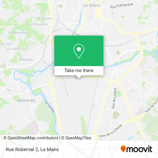 Rue Roberval 2 map