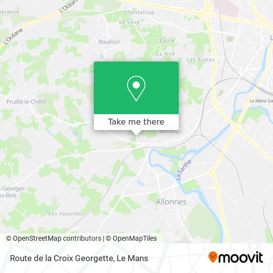 Route de la Croix Georgette map