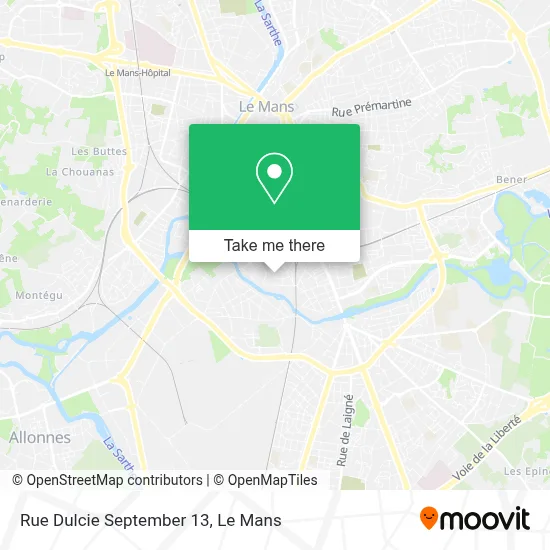 Rue Dulcie September 13 map