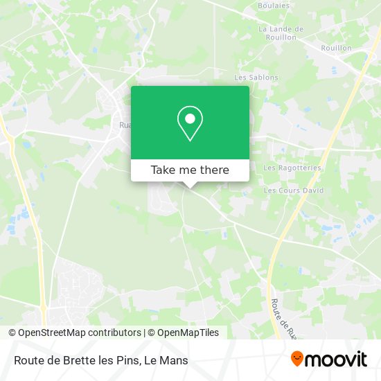 Route de Brette les Pins map